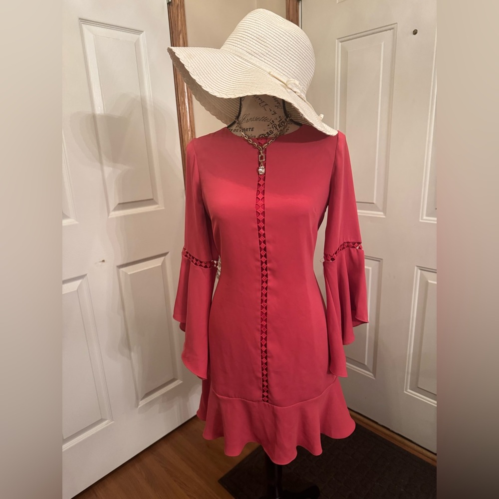 White House Black Market Bell Sleeve Shift Dress Size 4